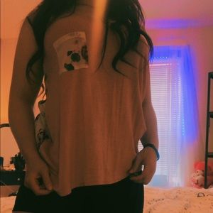 pink floral tank top